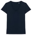 Dames T-shirt Native Spirit Ecologisch V-hals NS334 Navy Blue